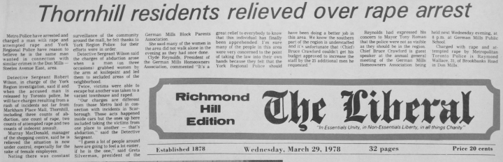 march 29, 1978 the liberal raymond wallace